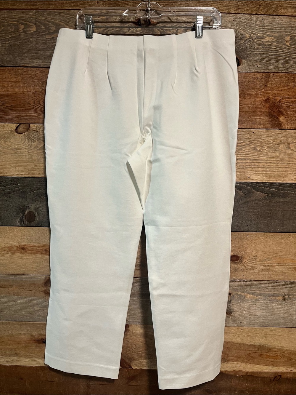 Coldwater Creek White Tailored Stretchy Dress Pants Size PL